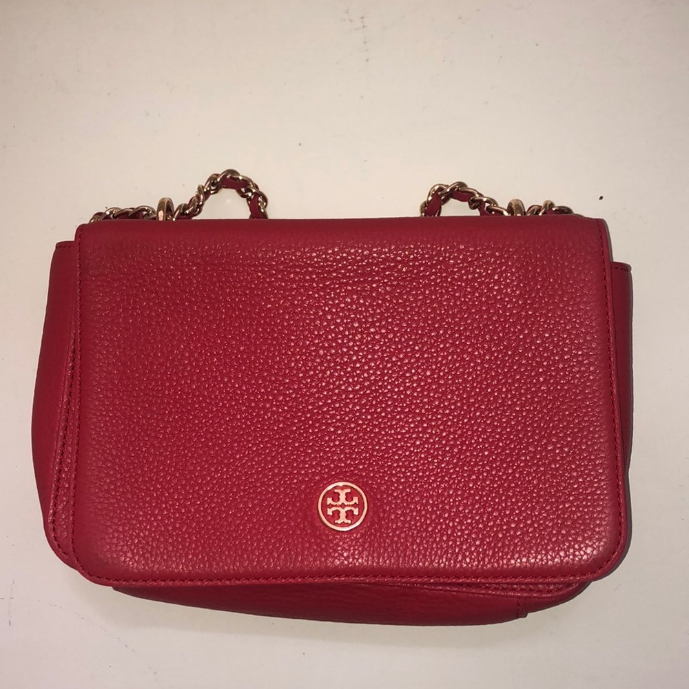 Tory Burch coral/red purse